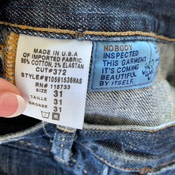 Goldsign Denim Mid Rise Thrill Boot Cut Dark Wash Jeans sz 31 - Picture 7 of 7